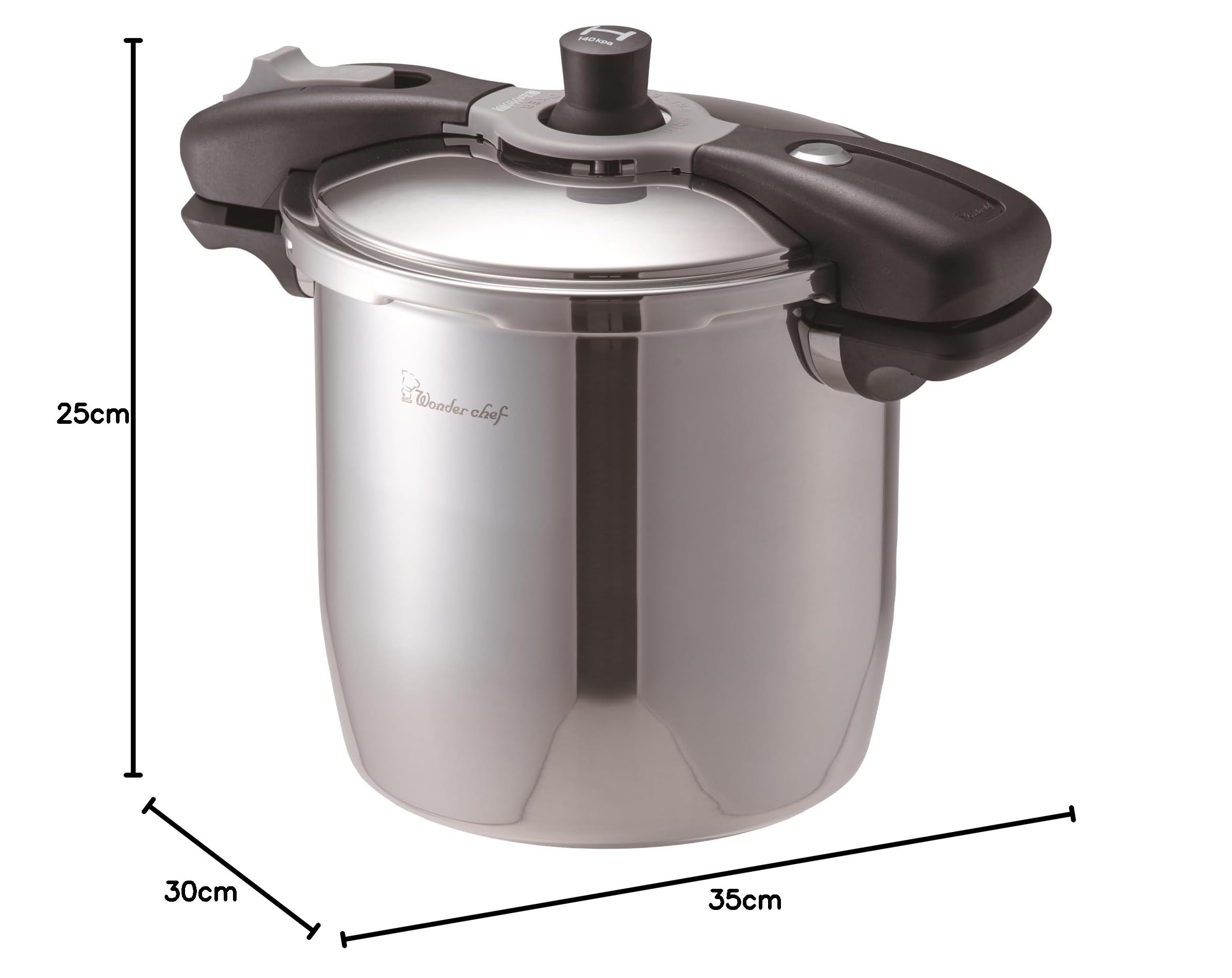 Amazon｜ワンダーシェフ wonderchef 圧力鍋 両手圧力鍋 8L IH対応 時短