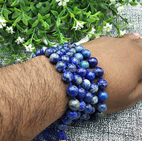 Amazing Gemstone Japa Mala 108 Prayer Beads Necklace and Wrist Mala Bracelet for Meditation 6