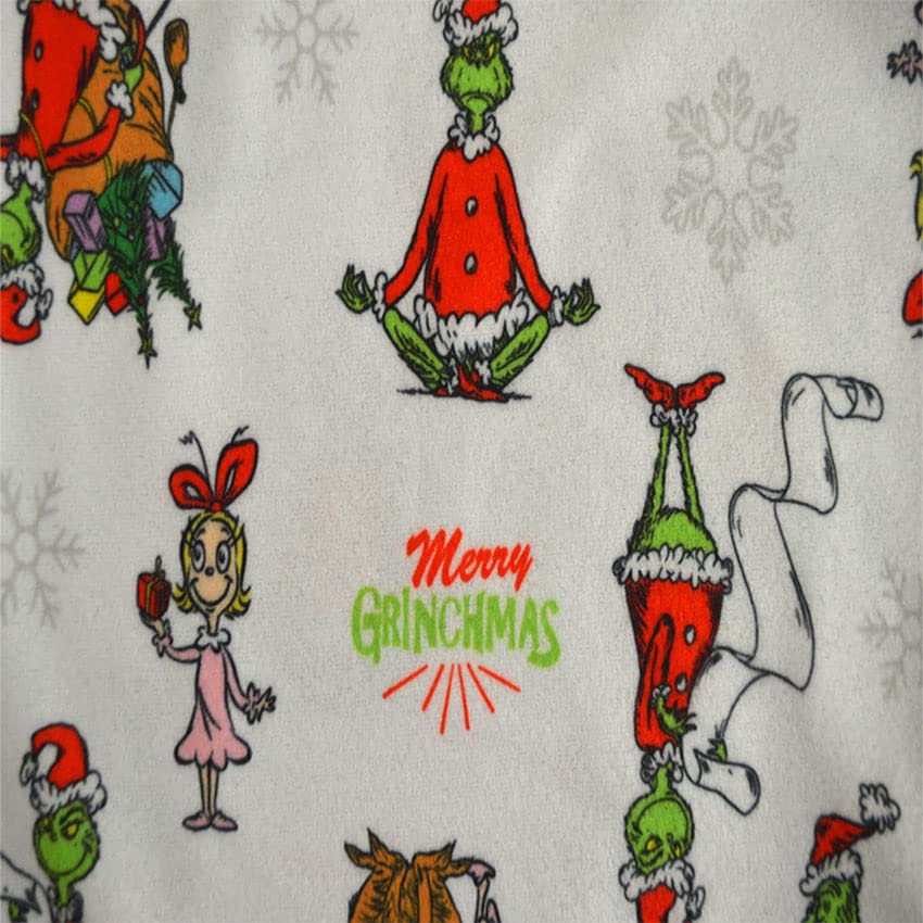 Komar Kids Girls Dr. Seuss The Grinch Traditional Toddler Girls Flannel Nightgown2