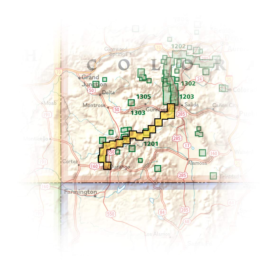 Colorado Trail South, Durango to Monarch Map (National Geographic Topographic Map Guide, 1201) - Image 6