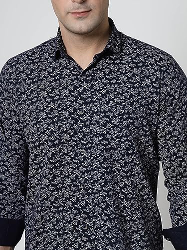 Image of ELYYORK Adwyn Peter Men's Cotton Printed Regular Fit Casual Shirt |Full Sleeve Shirt for men|shirt for men|men's shirt