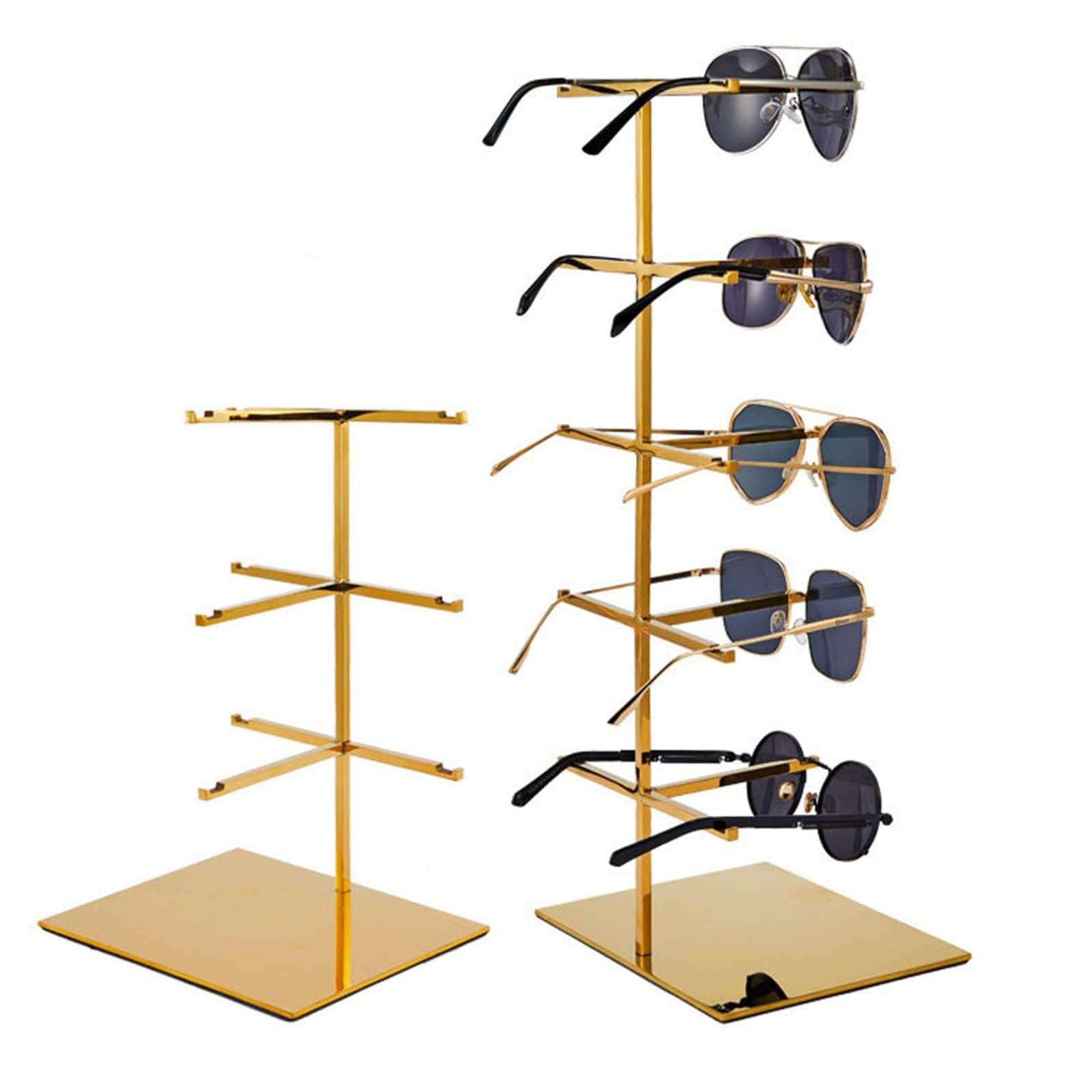 Estantes Colgantes para Gafas para Venta Al por Menor, Elegante Soporte De Exhibición De Gafas De Sol De Acero Inoxidable, Soporte De Mesa para Gafas Y Vitrina para Gafas,