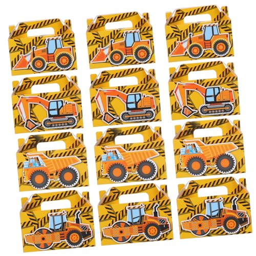 KOMBIUDA 12個 エンジニアリングカー ボックス 小さな好意ボックス グ