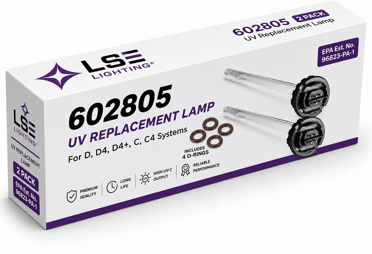 Amazon.com: LSE Lighting 602805 43W UV-C Replacement Lamps for