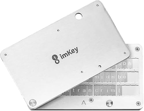 imKey HeirBOX S1 Crypto Seed Storage, compatible con todas las carteras de hardware y cartera de software BIP39, copia de seguridad de