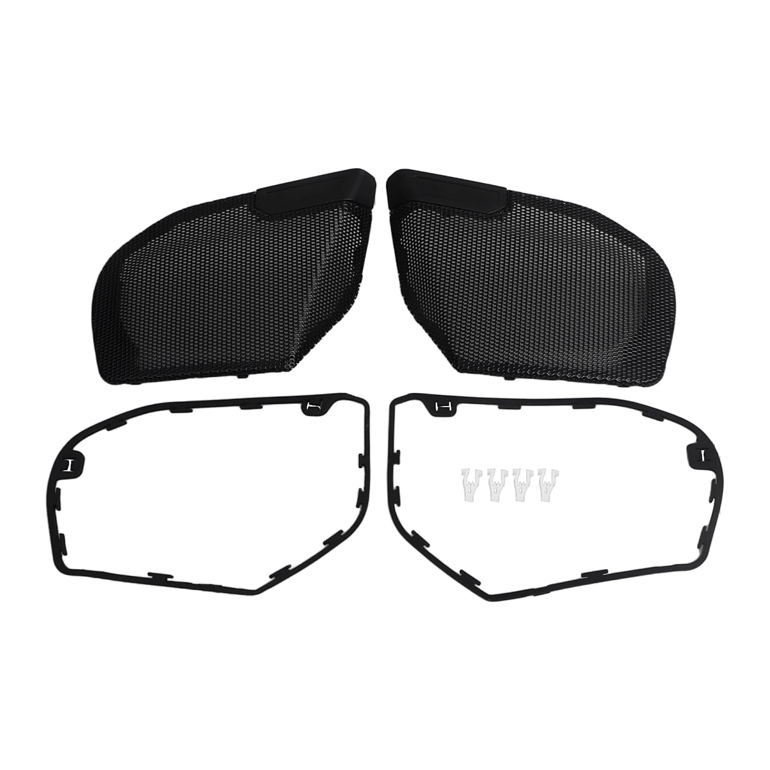 Black Front Fairing Speaker Grills Mesh Covers for Harley CVO Road Glide FLTRXSE 2023-2025 Road Glide FLTRX 2024-2025