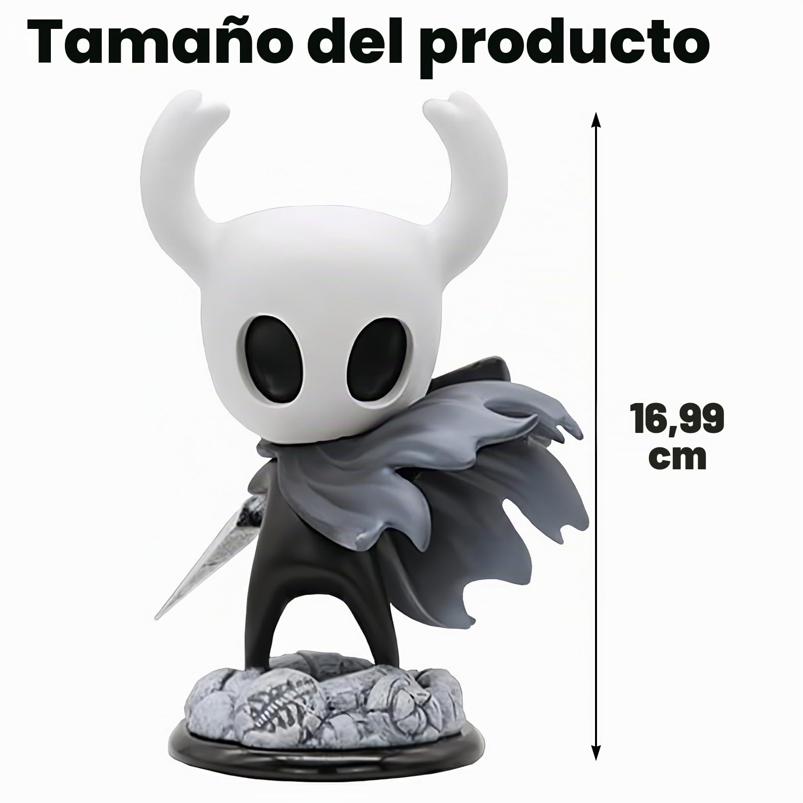 Knight Figur, 16cm Figur Personaje Model, Hollow Knight Action Ornamento, Colección para Fans Regalo
