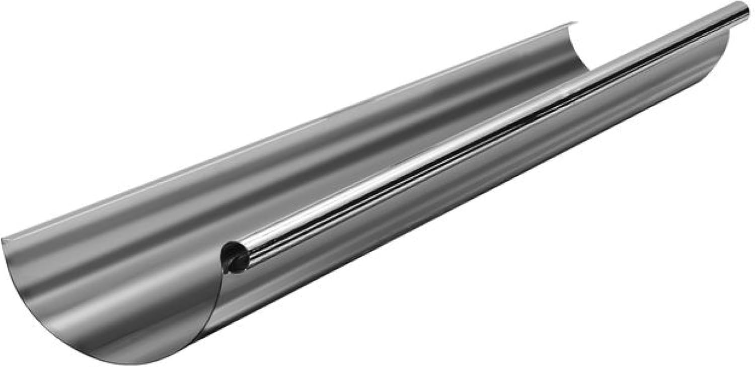 ZAMBELLI Dachrinne halbrund 6 teilig/333 Silber Verzinkt, Regenrinne ...