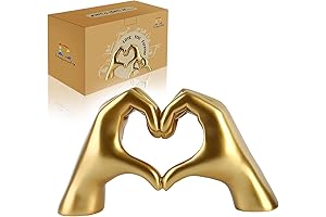 Taylor Swift's Gold Decor: Heart Hands Sculpture for an Aesthetic Room