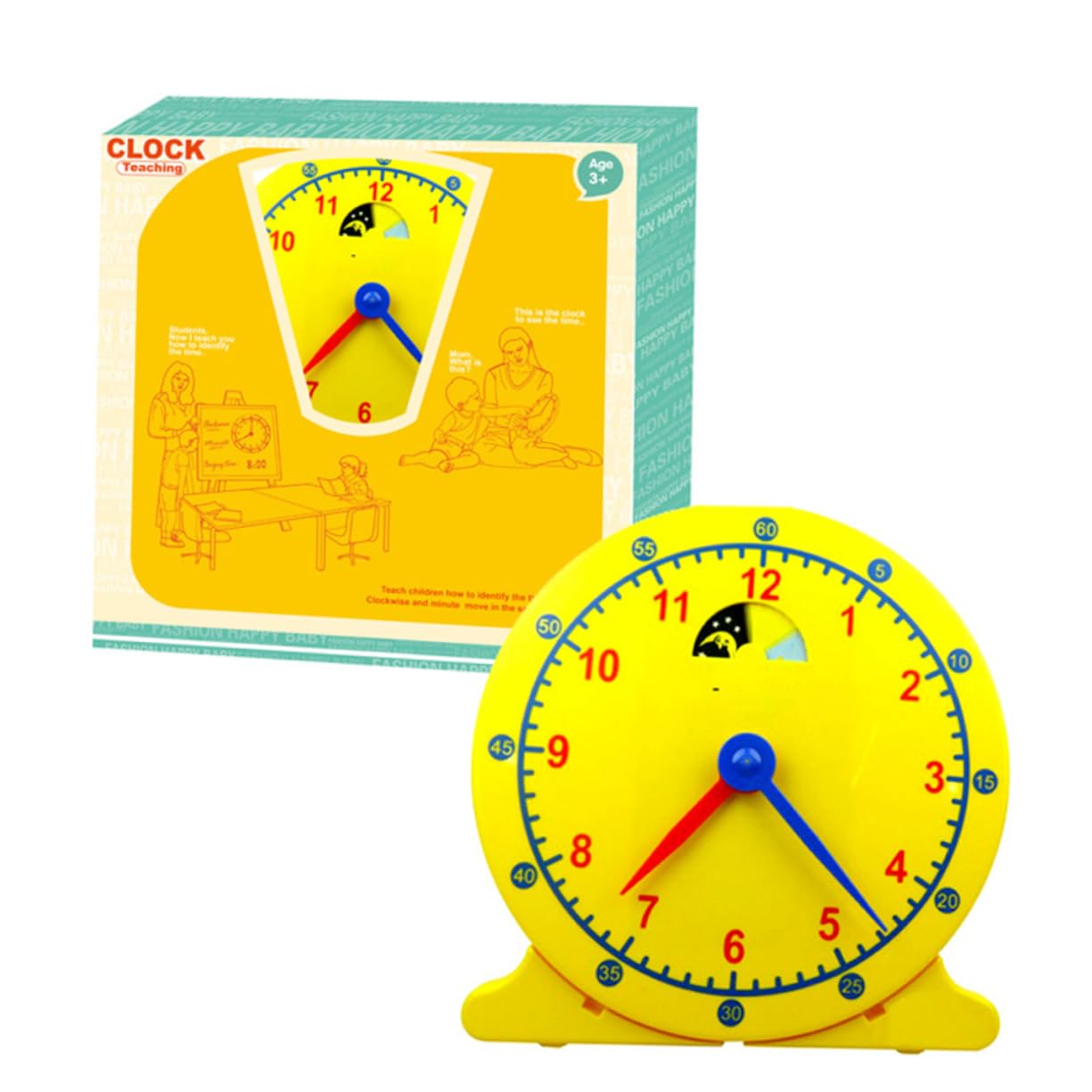 GOOHOCHY Boys and Girls Clock Learning Aid Creative Clock Mold Perception Mould Educational Toys