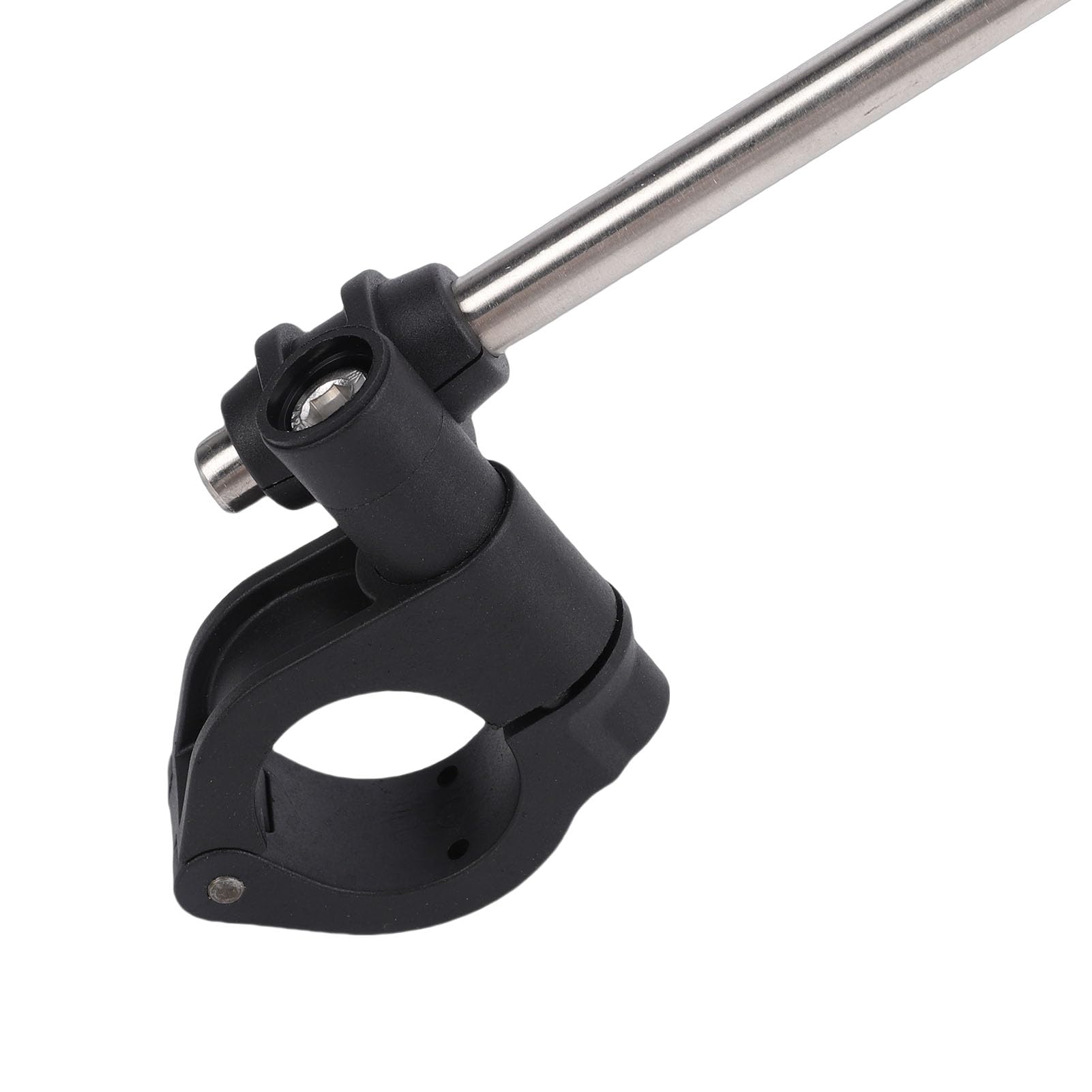SIXRUN Deflettore d'Aria Anteriore per Moto, Parabrezza Trasparente Regolabile, Adatto per Manubri 22mm 25mm 28mm