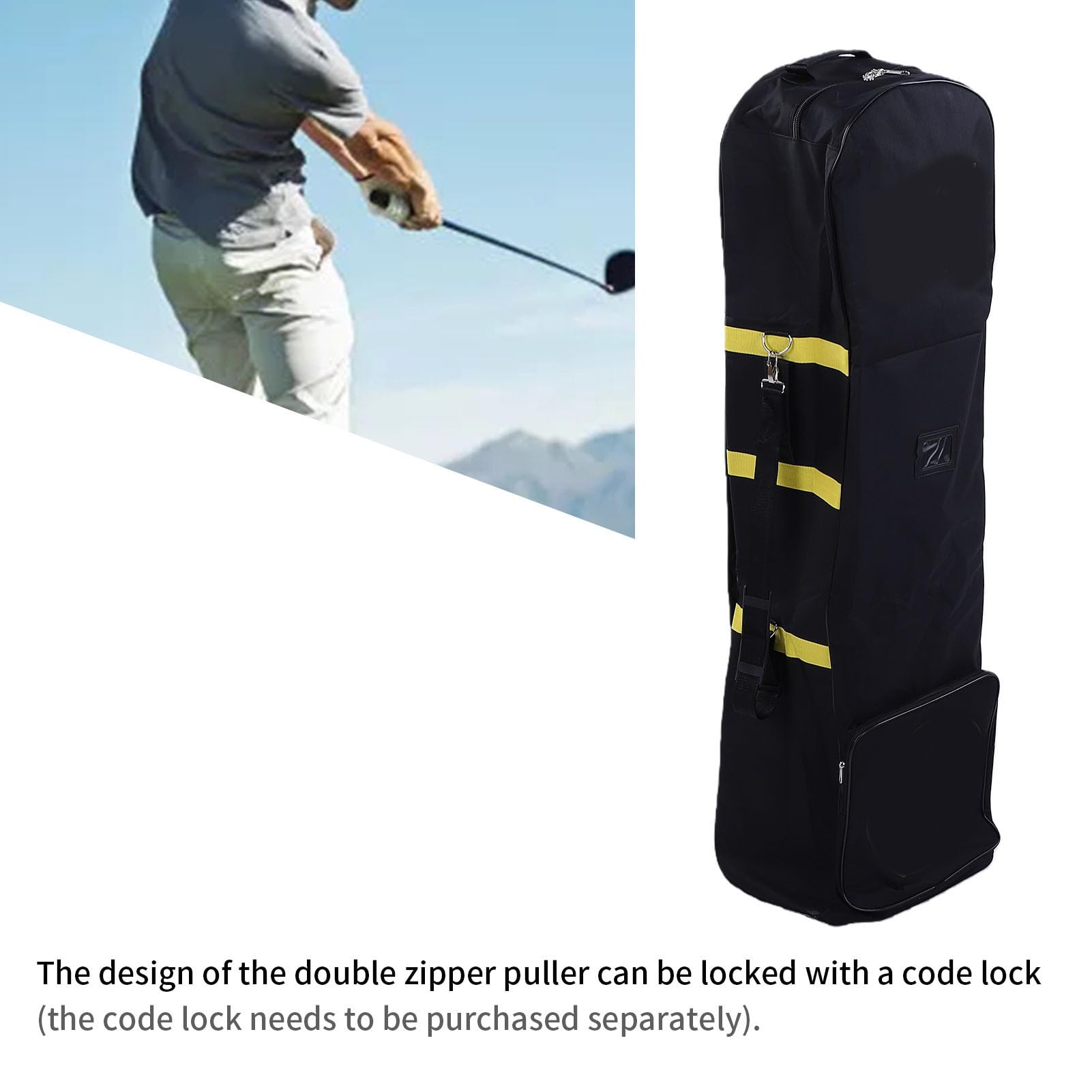 CHICIRIS Sac de Voyage de Golf Pliable 600D Oxford avec Roulettes