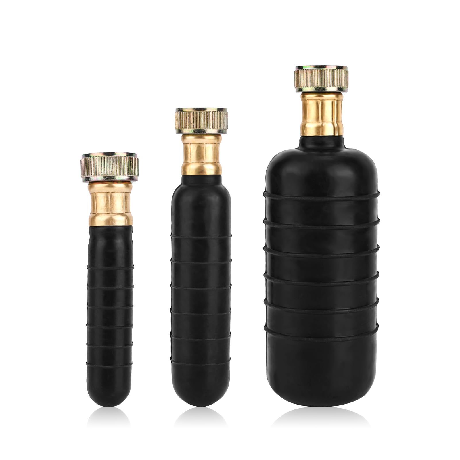 3pcs Vessies de Drainage en Caoutchouc Deboucheur Canalisation Professionnel Drain Cleaning Bladders WC Vessies de Vidange Déboucher Les Canalisations Principales et Les Égouts