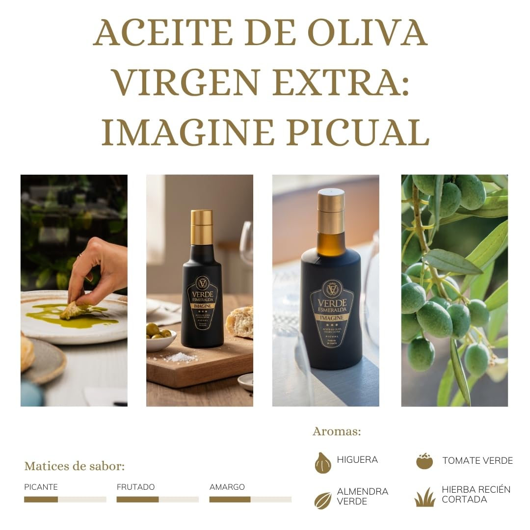 Aceite de Oliva Virgen Extra Picual Verde Esmeralda Edición Especial 500ml