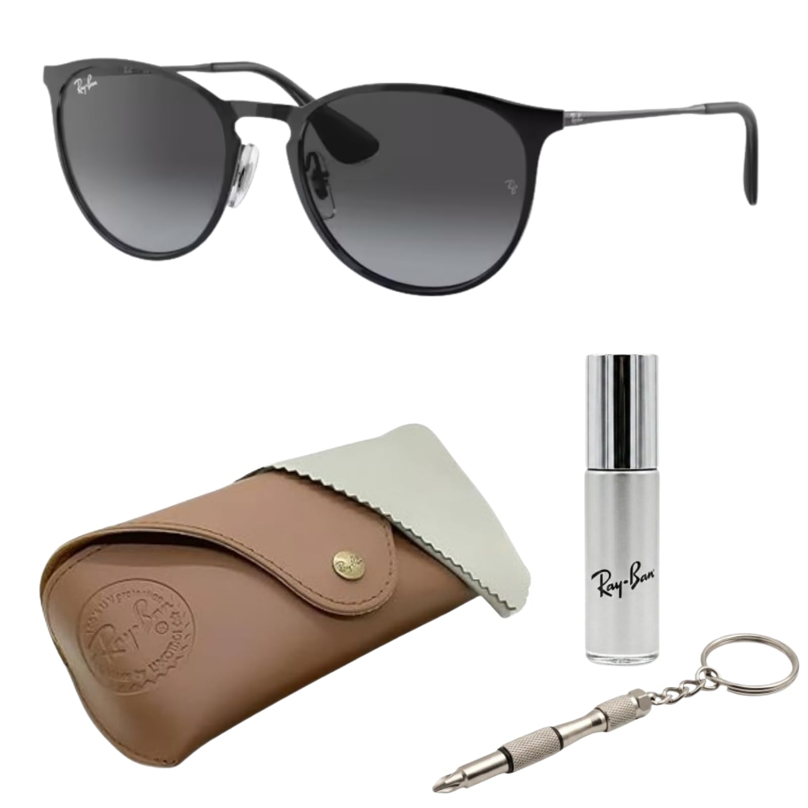 Amazon.co.jp: Ray-Ban RB3539 ERIKA メタル偏光ファントスシェイプ