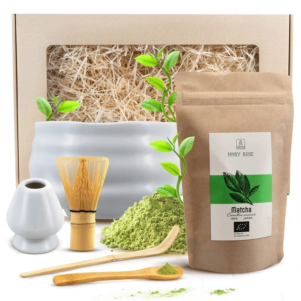 Kit Matcha Bio Mary Rose Coffret Cadeau Cérémonie du Thé Japonais