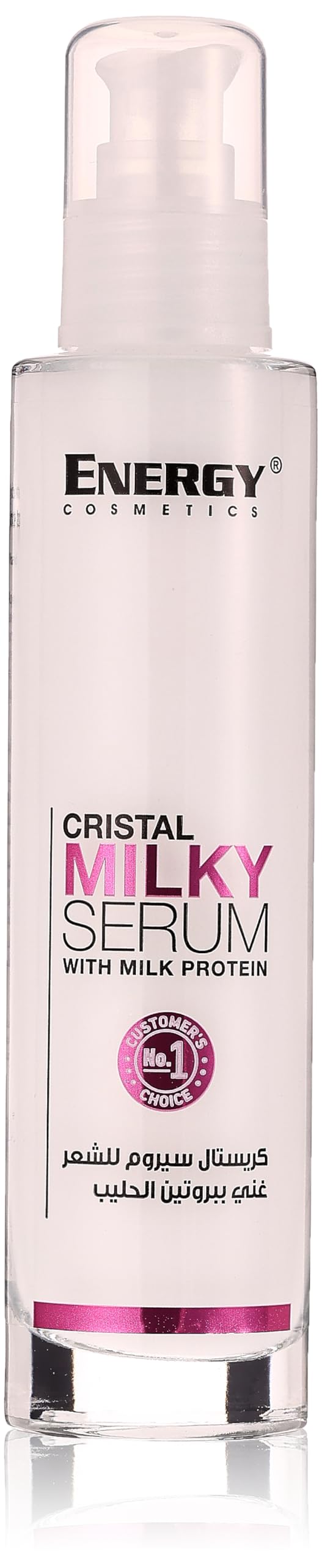 Energy Cosmetics Cristal Milky Serum With Milk Protein, Weightless Nourishing & Hydrating Hair Serum, Silky and Smooth Hair, 100ml