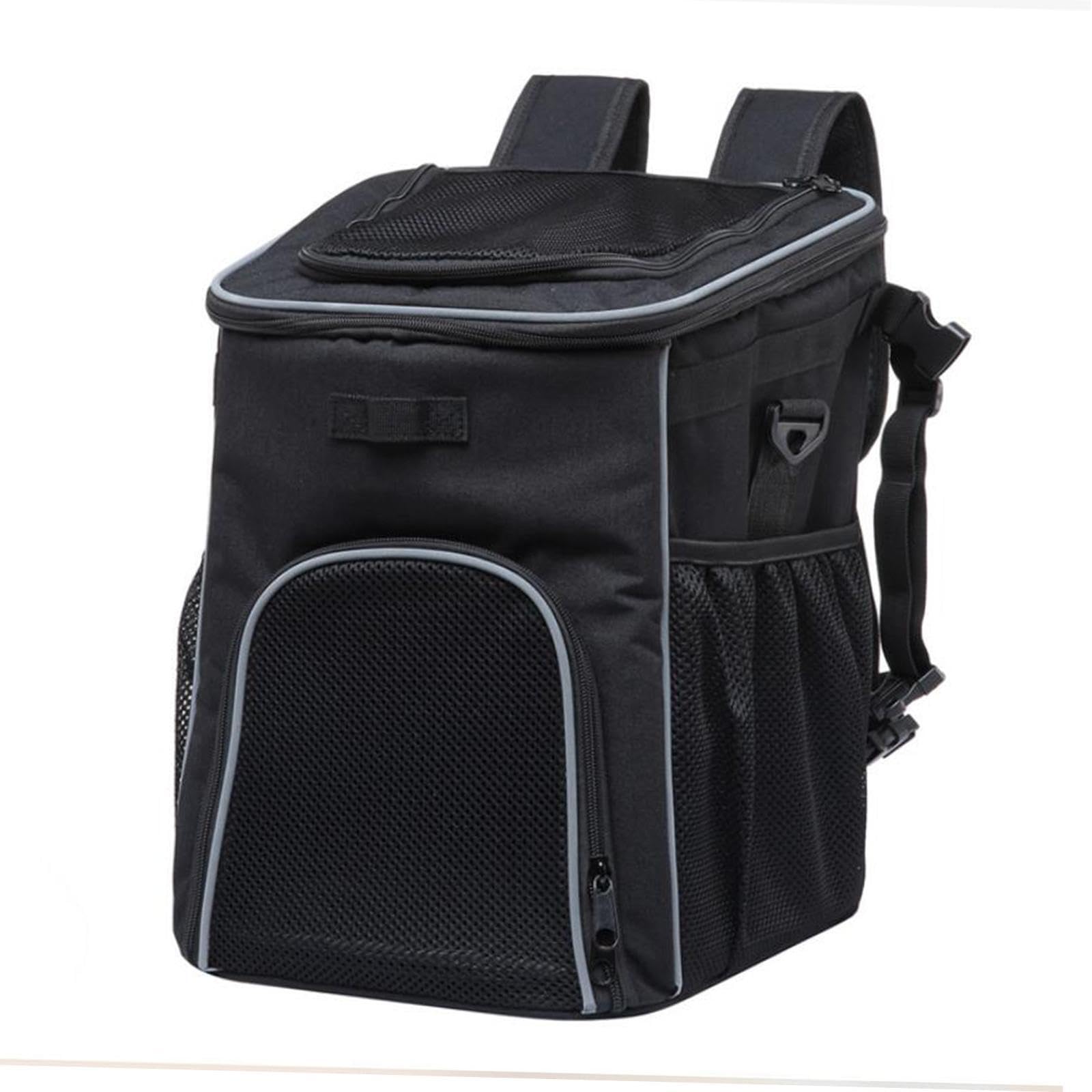 Zaino porta animali funzionale, borsa da viaggio con rete, per escursioni, ciclismo, campeggio e passeggiate all'aperto, borsa da viaggio per conigli, zaino turistico, cestino per bicicletta