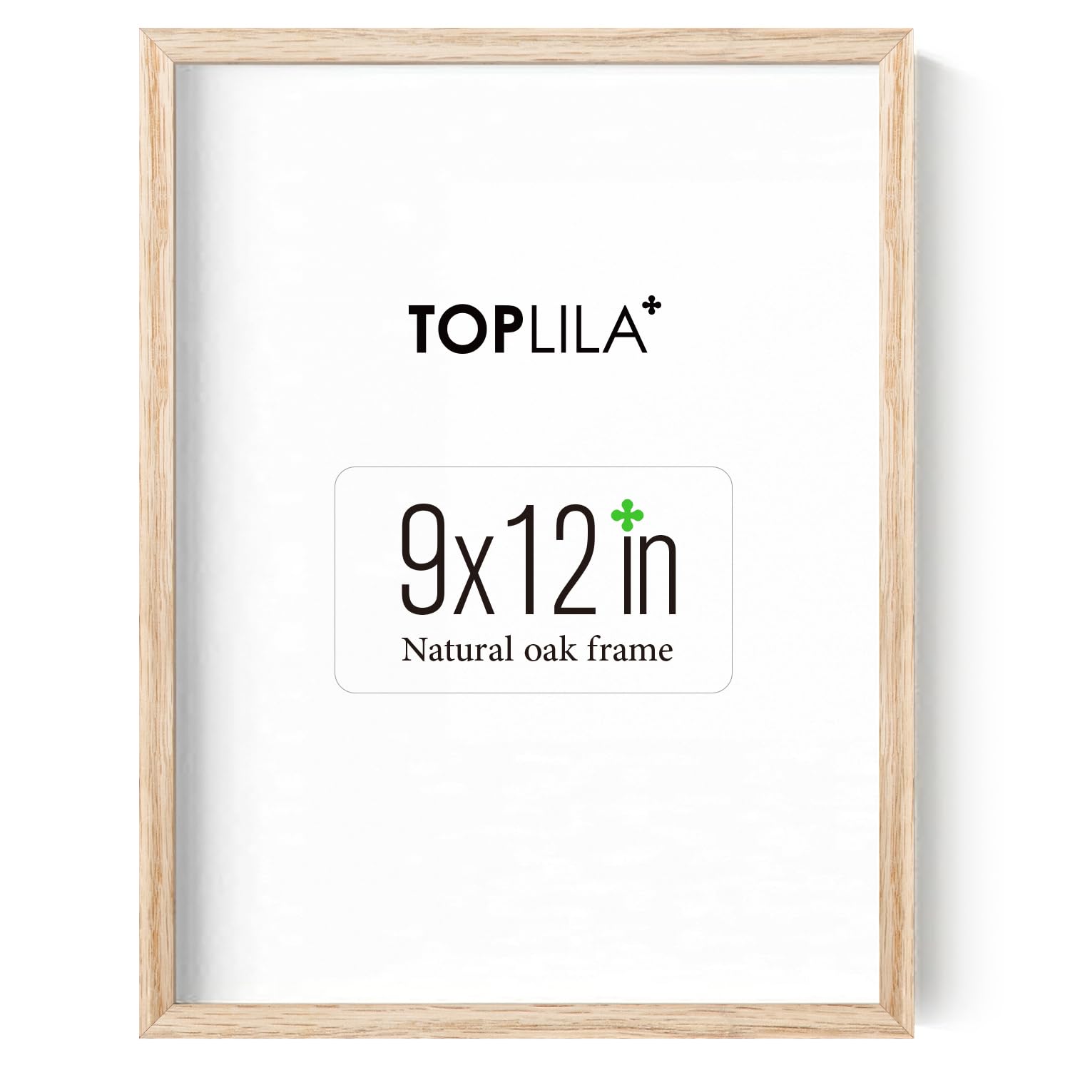 9x12 Oak Wood Picture Frame，Thin Border 9x12 Natural Solid Wood Photo Frame，Poster Frame Wall Photo Frame