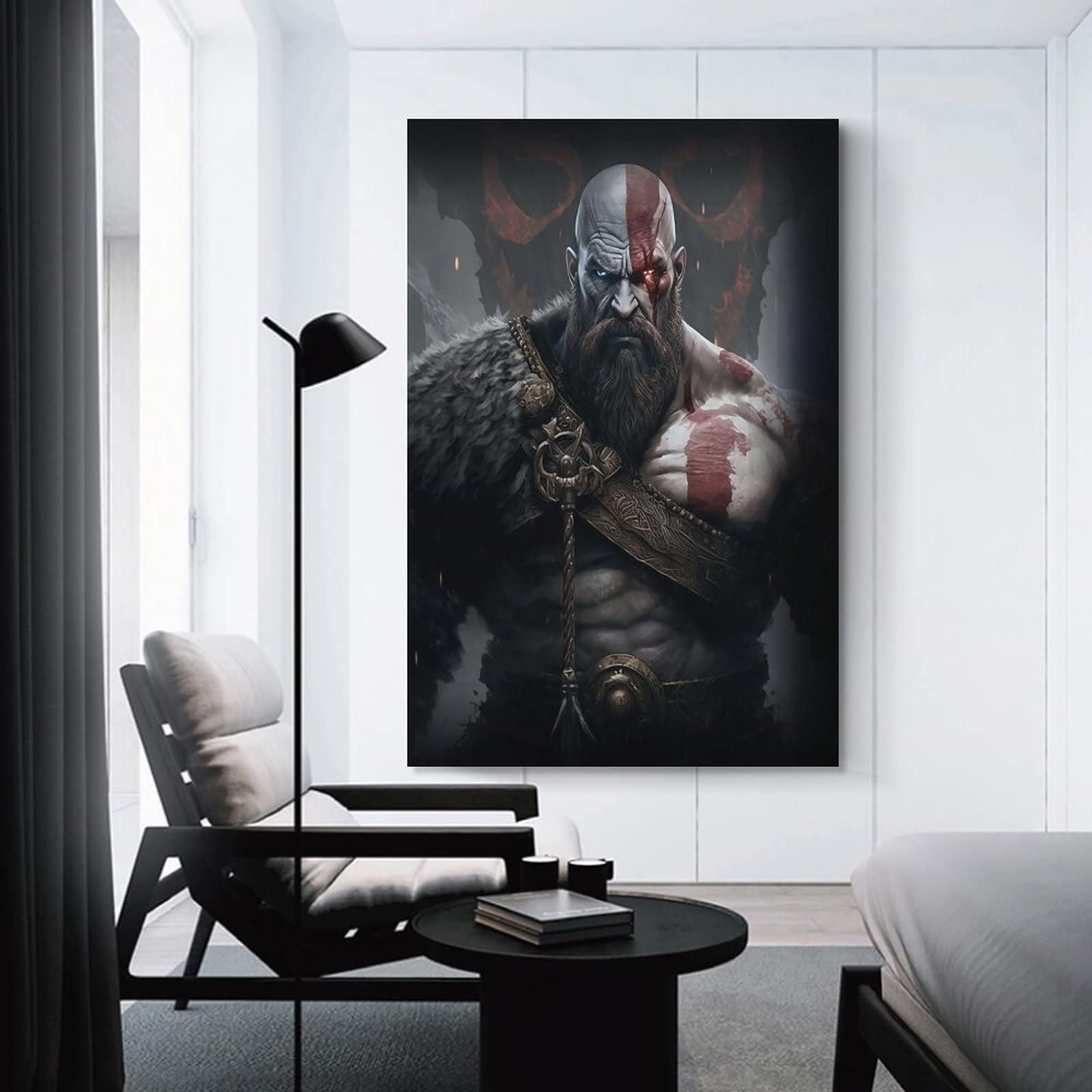 Kratos God of War (1) - Poster artistico e da parete, stampa artistica moderna per camera da letto, 50 x 75 cm