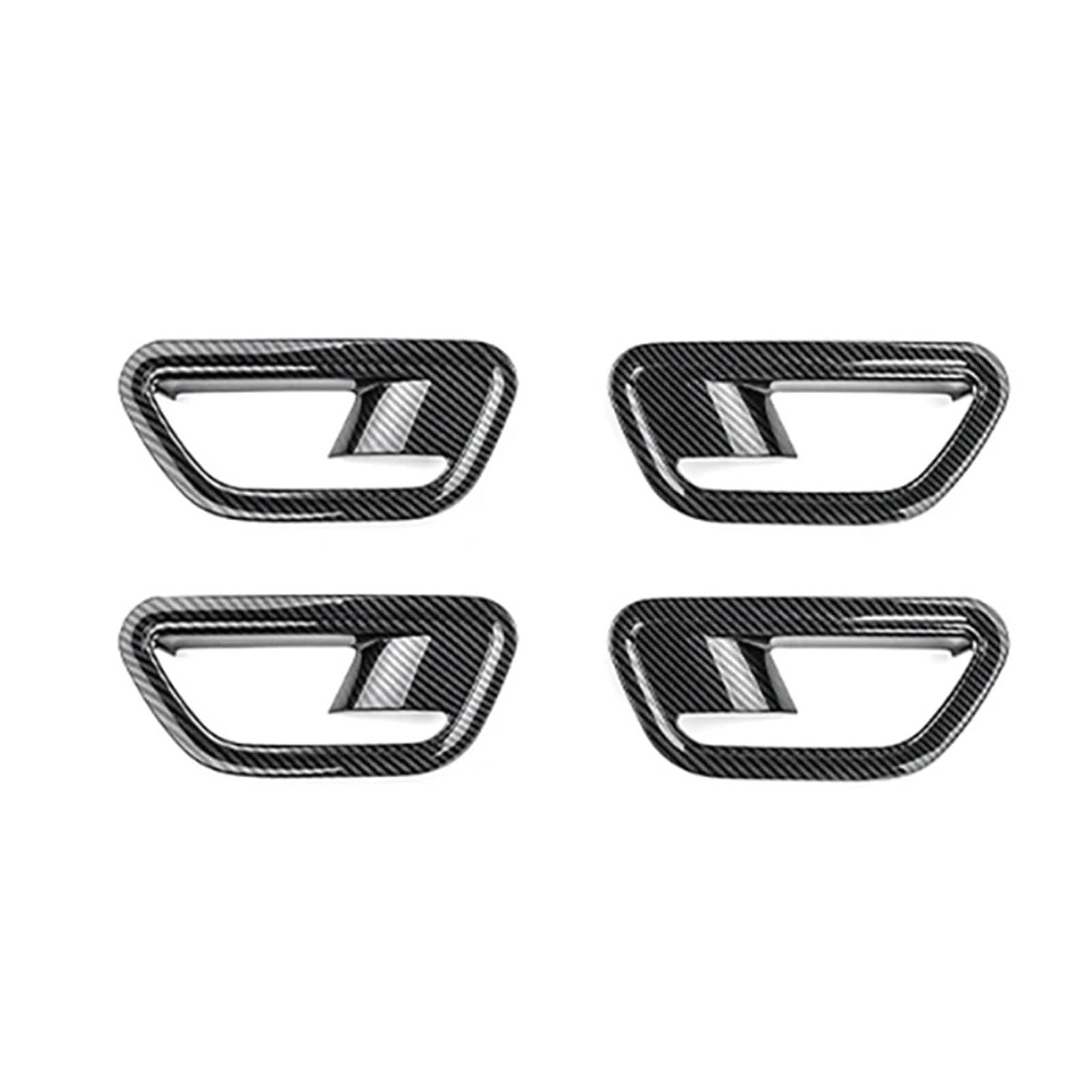 Oexrigru Carbon Fiber Car Interior Moulding Trim For Hyundai For Kona Sx2 2024 2025 2026 Interior Styling Car Inner Door Bowl Handle Frame Cover Interior Accessories(Carbon Fiber)