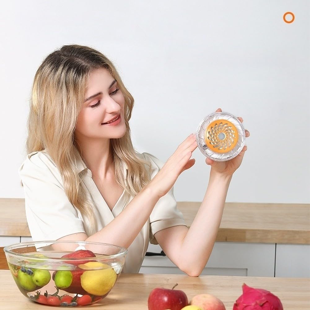 1 Packung Obst Gemüse Reiniger mit Hydroxyl für Ion Tech für 99,99% Reinigung von Fleisch und Meeresfrüchten Kabelloses Design Weiß 10x10x8cm für Küche