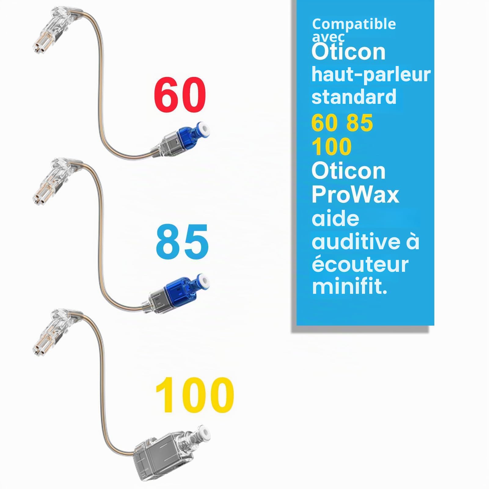 Oticon Lot de 5 paquets de 30 protections de cire pour appareils auditifs Oticon ProWax MiniFit