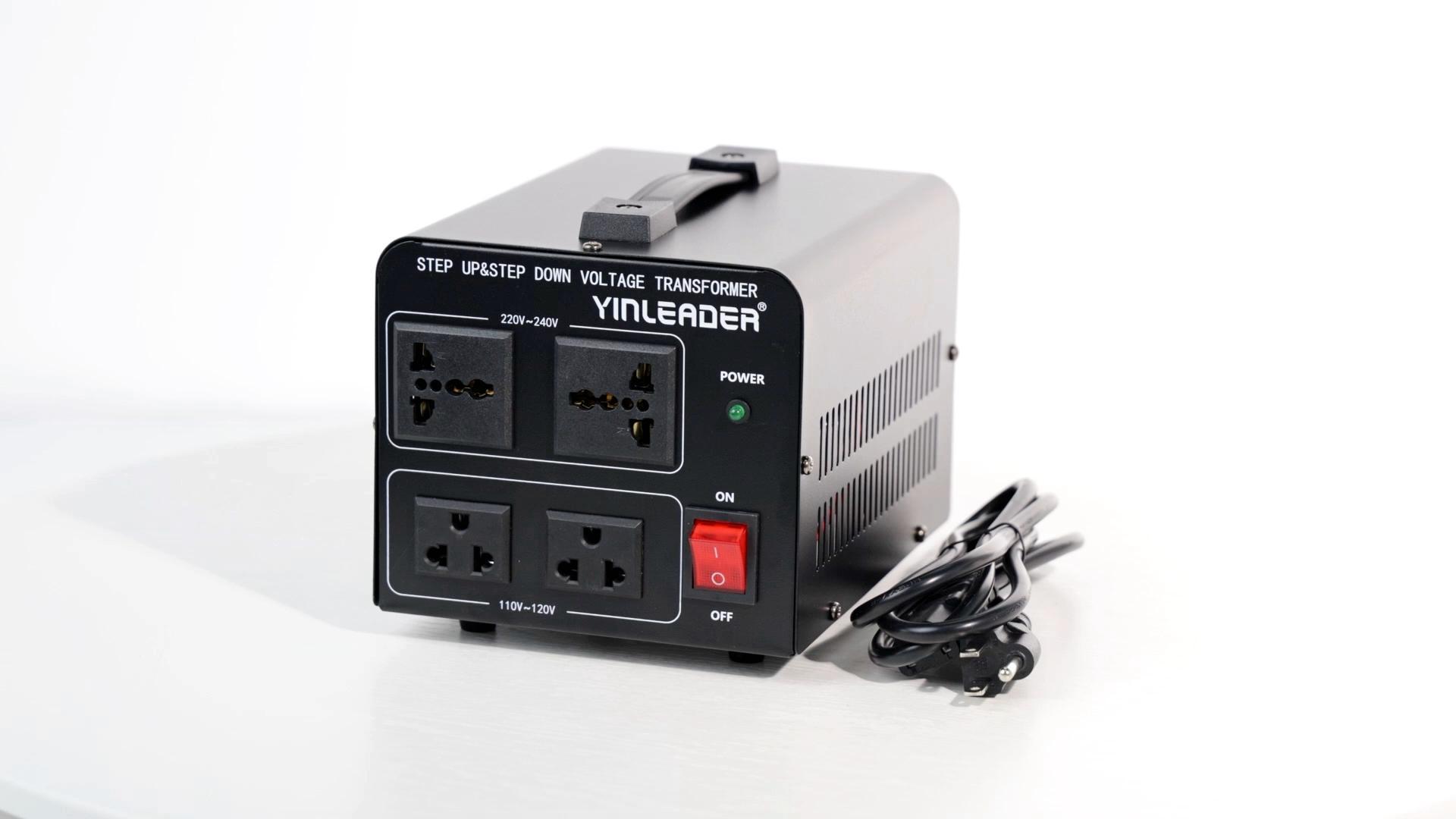Yinleader 1500VA 110 V Convertisseur de tension USA transformateur