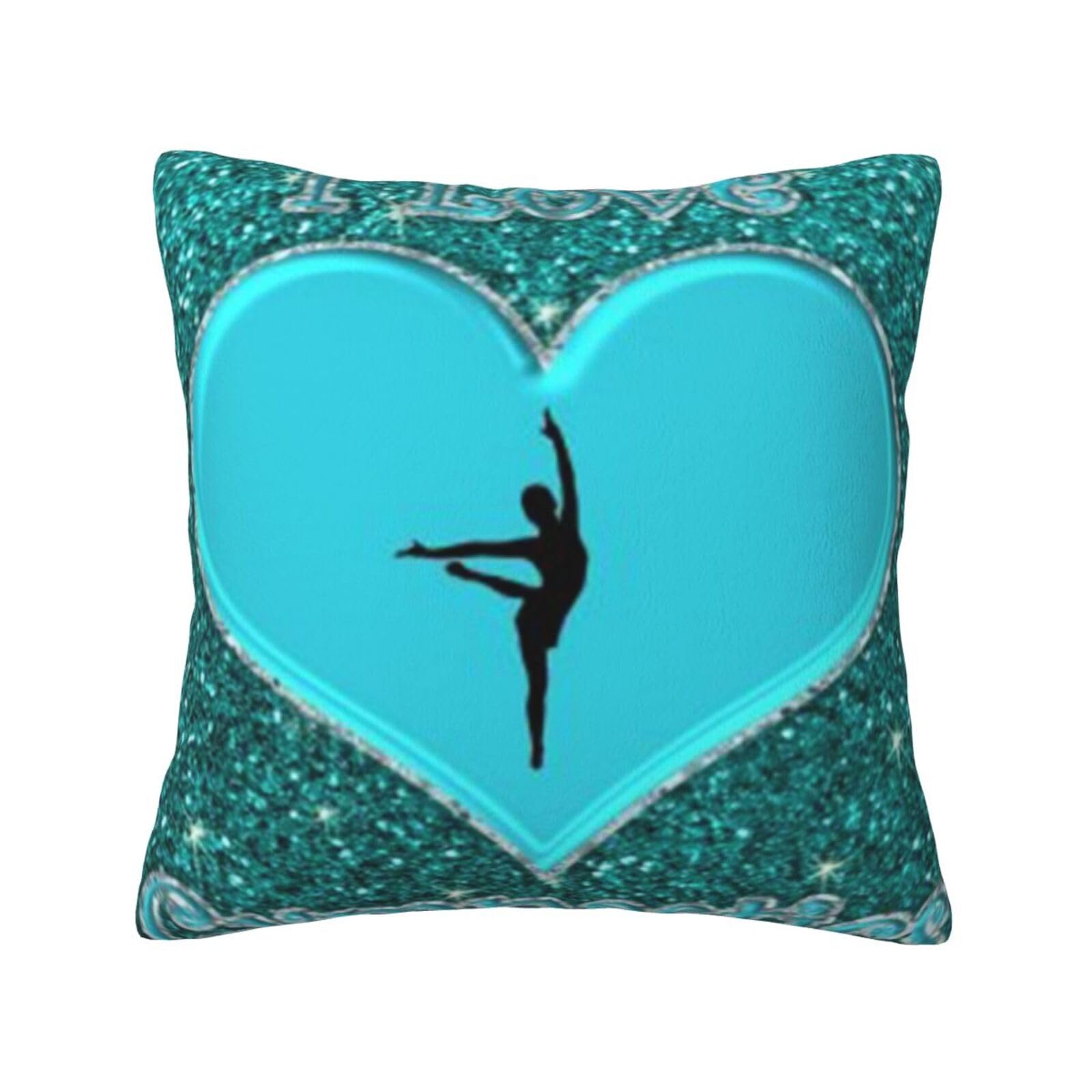 YFSGDLBN I Love Gymnastics printed Velvet pillowcase decorative Cushion Cover