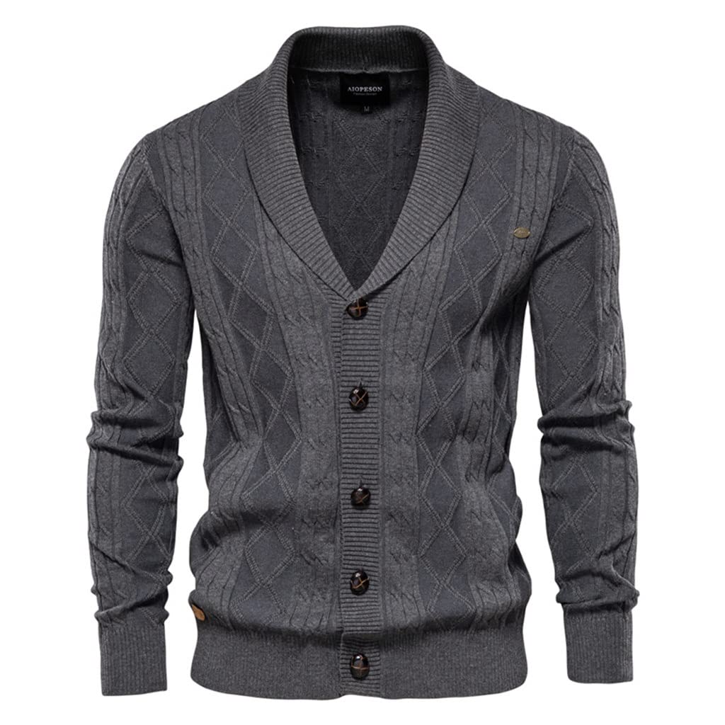 Clothing Sweaters Men Single Breasted 