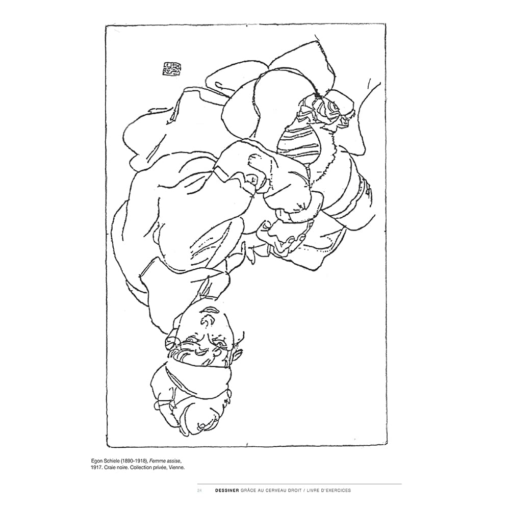 Dessiner grâce au cerveau droit - Livre d'exercices