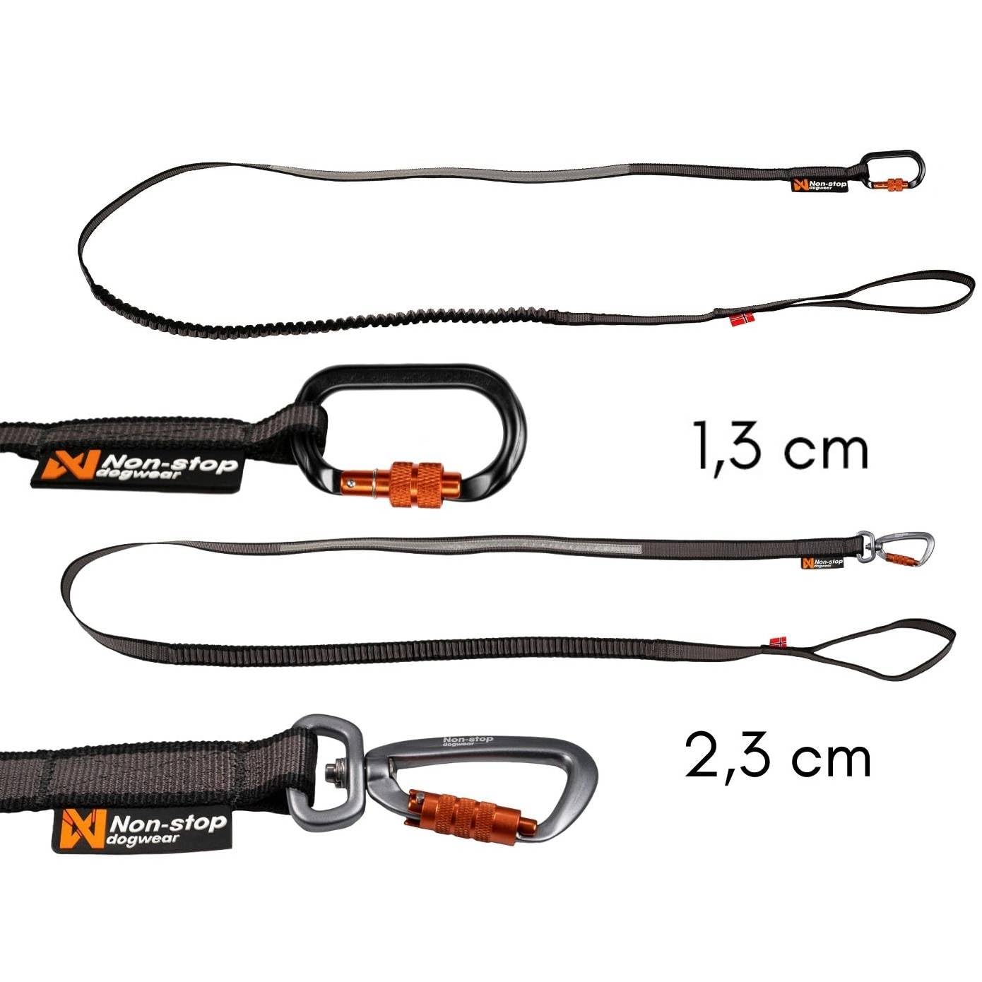 NON-stop dogwear Bungee Leash 3,8m/23mm | 1540 extra Lange Leine