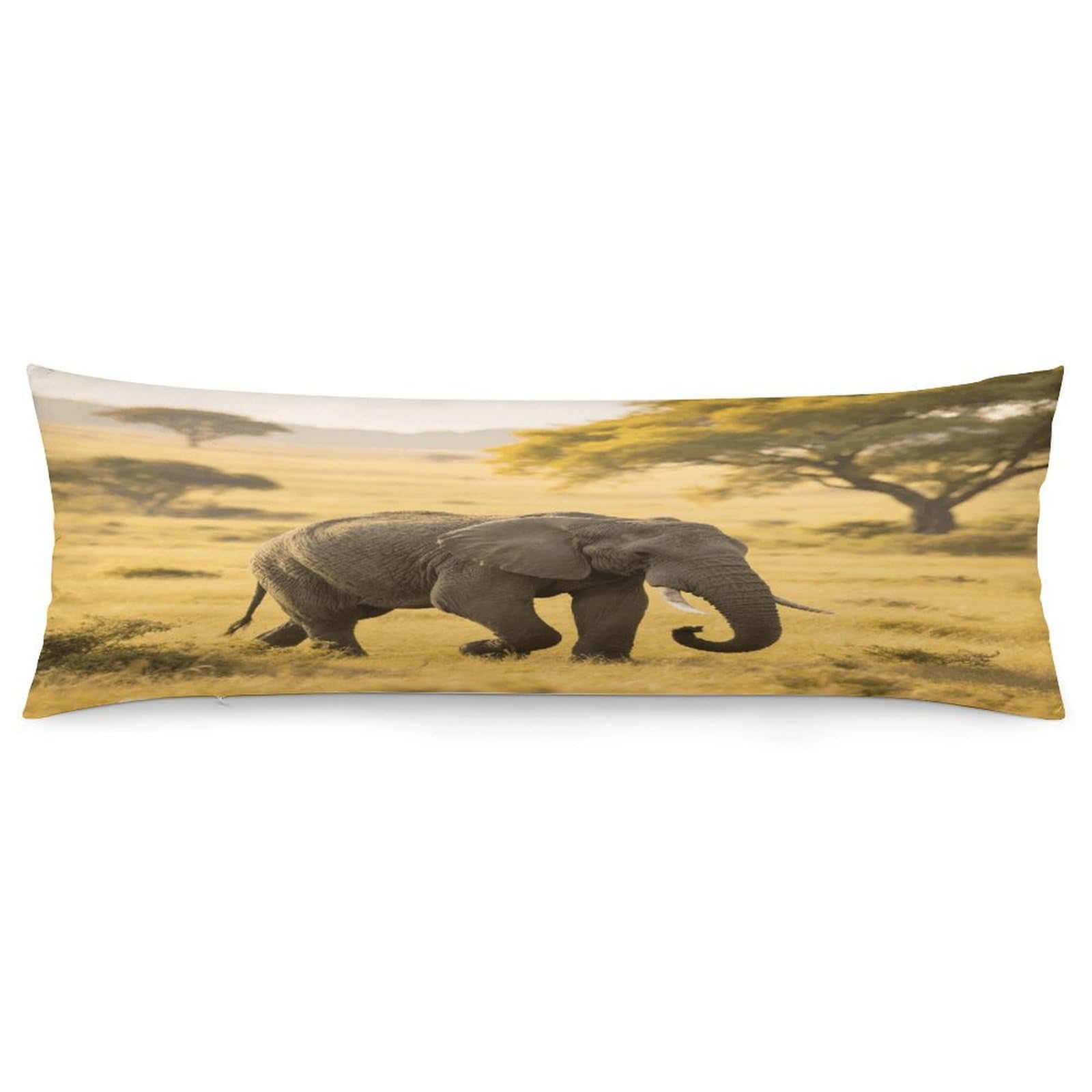 Elephant Throw Pillow Cover Soft Pillow Case Decorative Lumbar Pillow Cover Cozy Throw Pillowcase Polyester Rectangular Cushion Case Decor for Couch Sofa Bed