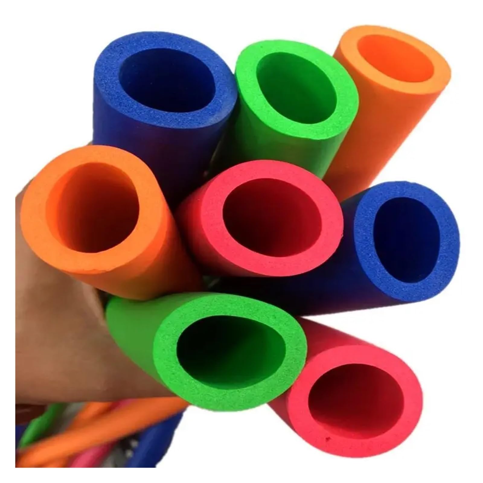 Tubo de espuma aislante, Aislamiento de tubería espuma, identificación 6mm-50mm, 1m, multicolor for soporte agarre mango(Id32xt6mmx1m White)