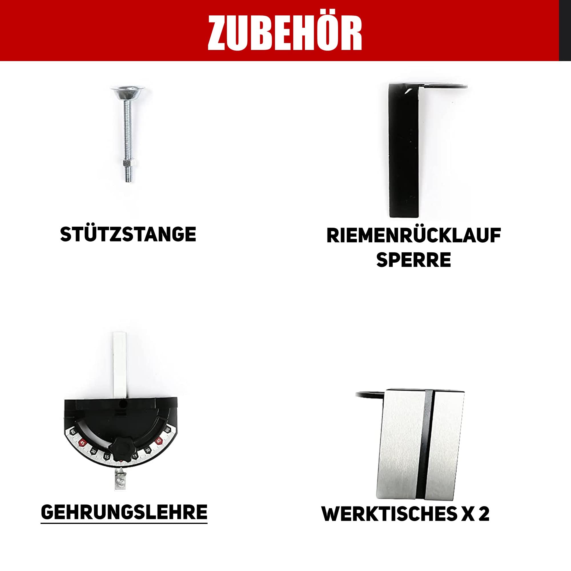 BUCKTOOL 500W Band-Tellerschleifer mit Zubehör | Bandschleifmaschine mit Schleifbandgeschw 9.2 m/s, Schleifteller Drehzahl 2980 U/min