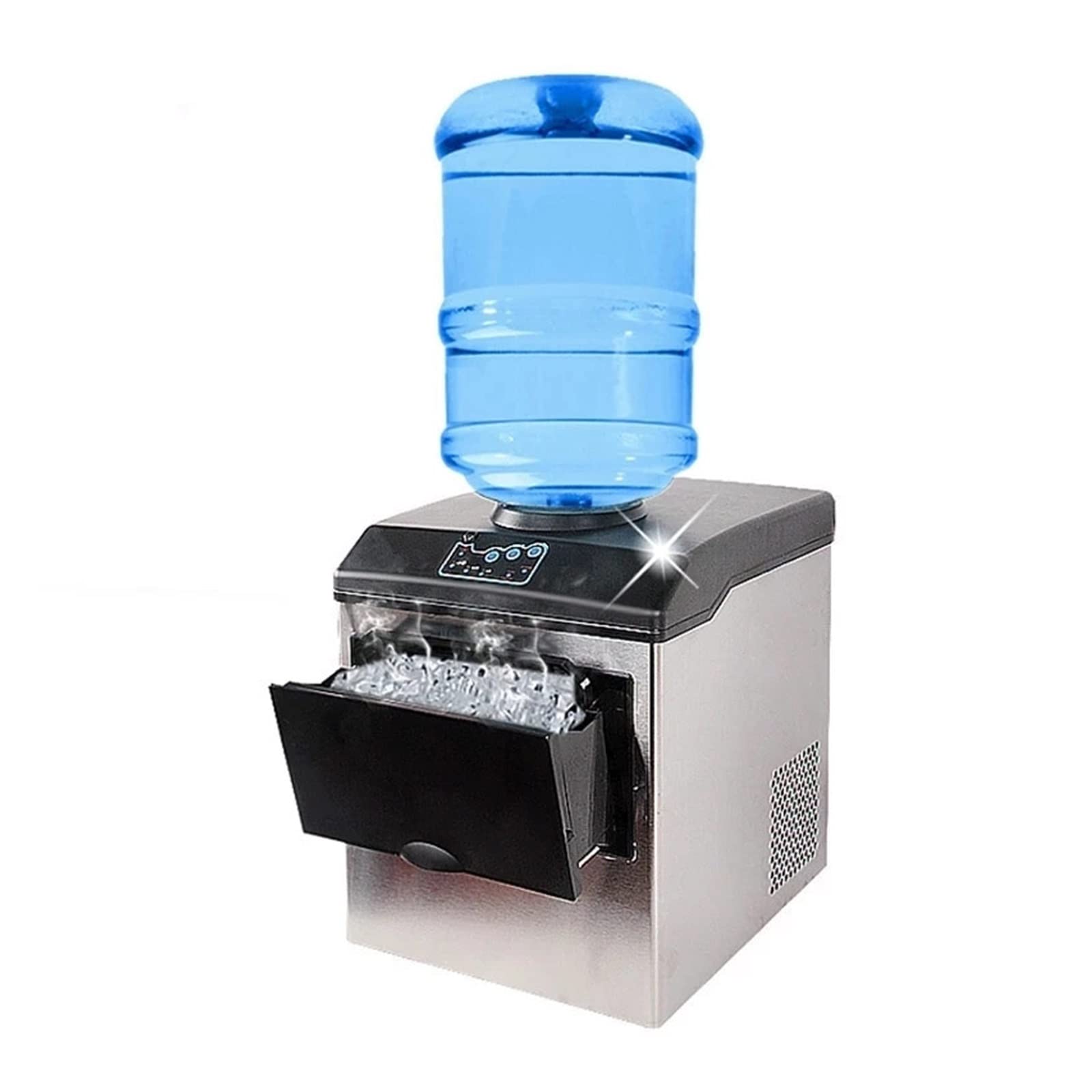 Ice Cube Making Machine Electric Bullet Maker Desktop Barreled Water Inflow with High Efficiency