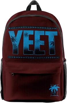 Jey Uso Yeet Backpack Women Men Rucksack Unisex Travel Bag Packsack Harajuku Casual Daypack Fashion Bags Brown,One Size