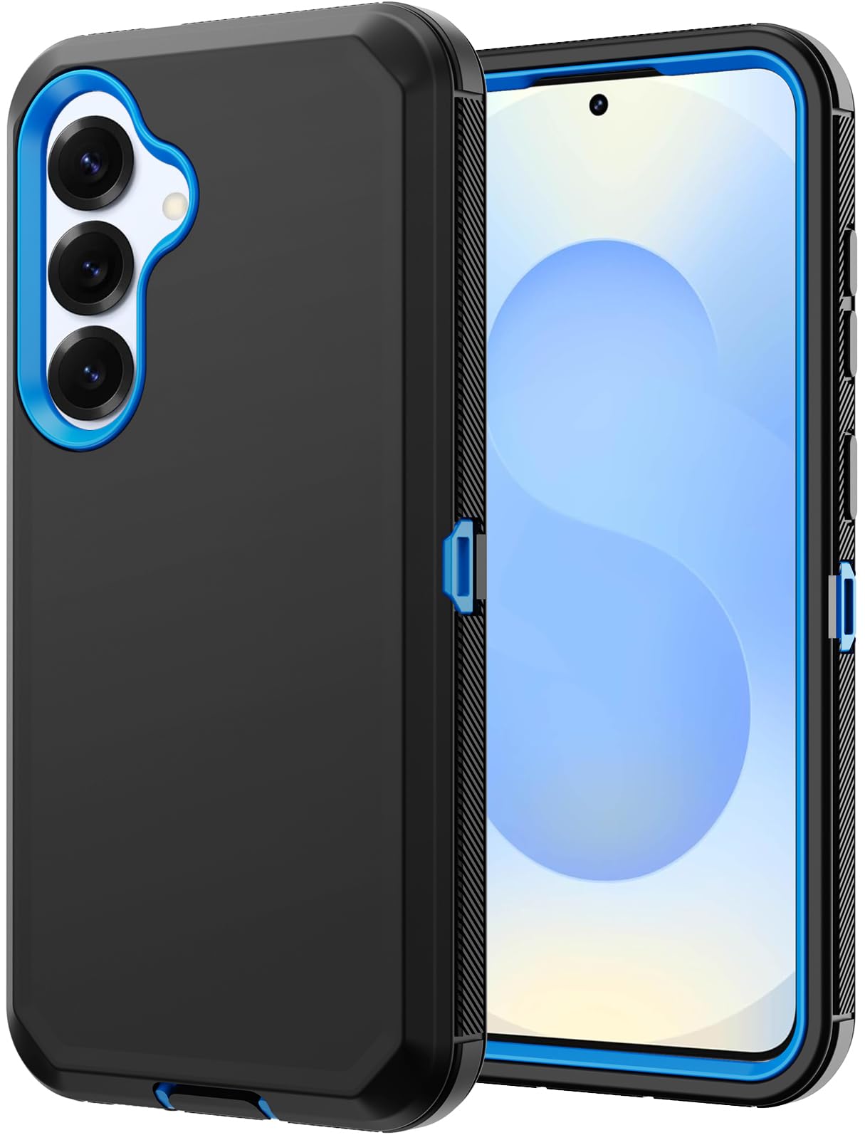 WDWYROR for Samsung Galaxy S25 Case, Samsung Galaxy S24 Case, Full Body Rugged Military Drop Protection Bumper Heavy Duty Shockproof Protective Cover