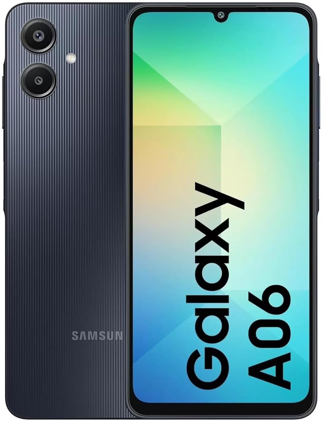 Samsung Galaxy A06 4G LTE (64GB + 4GB) Latin Version SM-A065M/DS Factory Unlocked 6.7" Dual Sim 50MP Dual Cam (Case Bundle) - (Black)