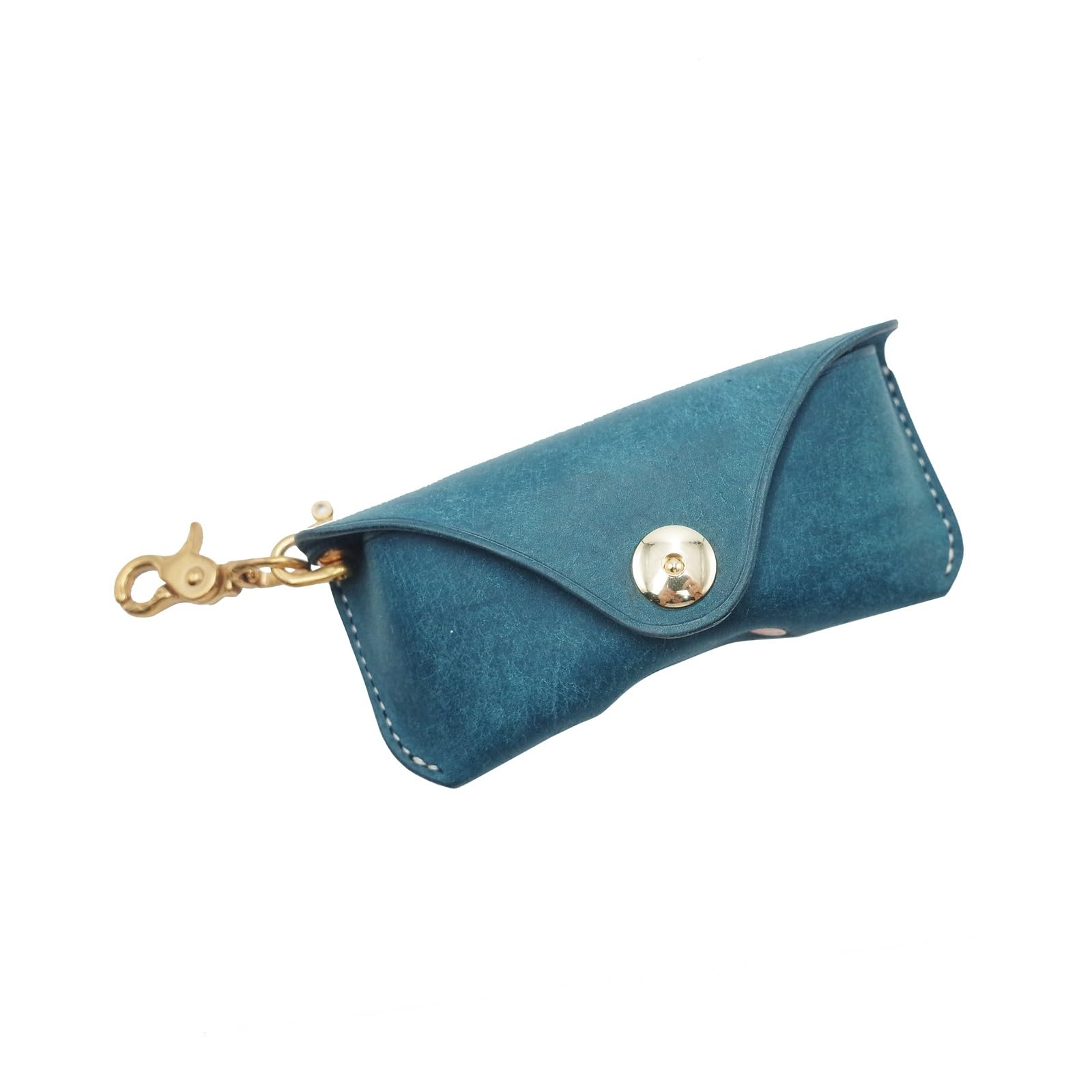 Skórzane etui na okulary przeciwsłoneczne, etui na okulary retro ręcznie robione, etui na okulary przeciwsłoneczne dla mężczyzn i kobiet, etui na okulary przeciwsłoneczne, przenośne etui na okulary(Bl