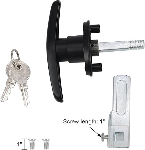 Vista 23 de Tapa de camioneta con cierre de carcasa de cámper, mango en T con 2 llaves para la mayoría de marcas de tapas de camiones, toppers, cubiertas