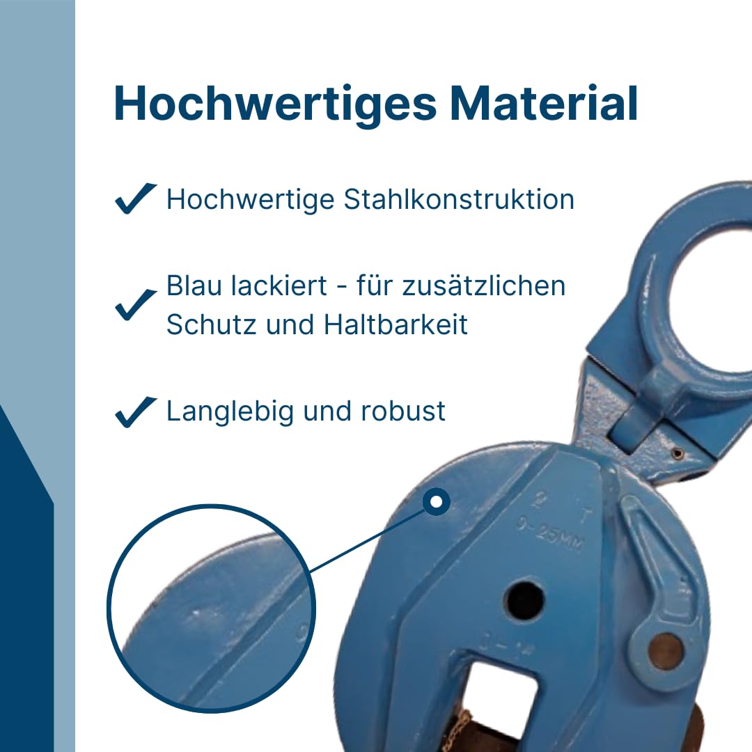 Blechgreifer/Blechklemme/Hebeklemme Tragfähigkeit: 500kg / 0,5t