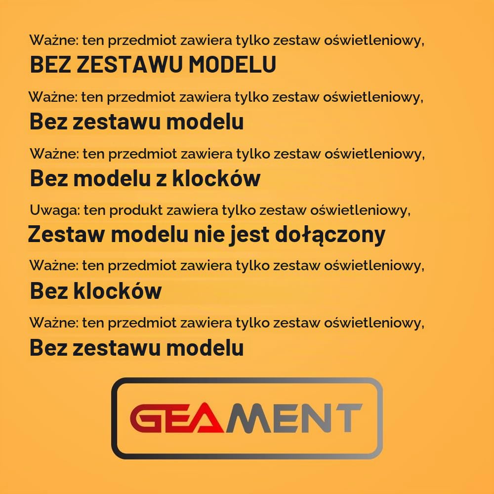 GEAMENT Oświetlenie LED Kompatybilne z LEGO Kevin sam w domu Ideas 21330 Model do Składania Klocków (Zestaw Modeli Niezawarty)