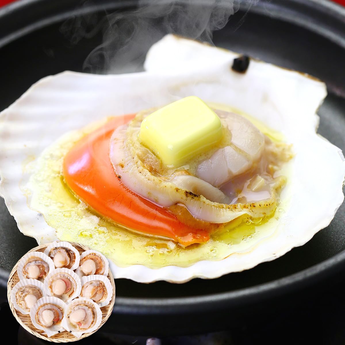【甲羅組】海鮮BBQにもってこい♪ 天然 殻付き生ほたて 大型サイズ（殻幅10～…