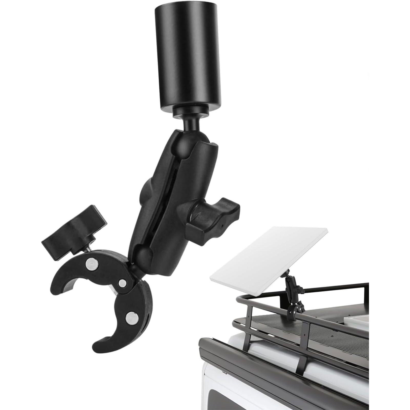Montesy Adjustable Angles Clamp Bracket Mount Support For Motorhomes Ladders And Guardrails Accessories