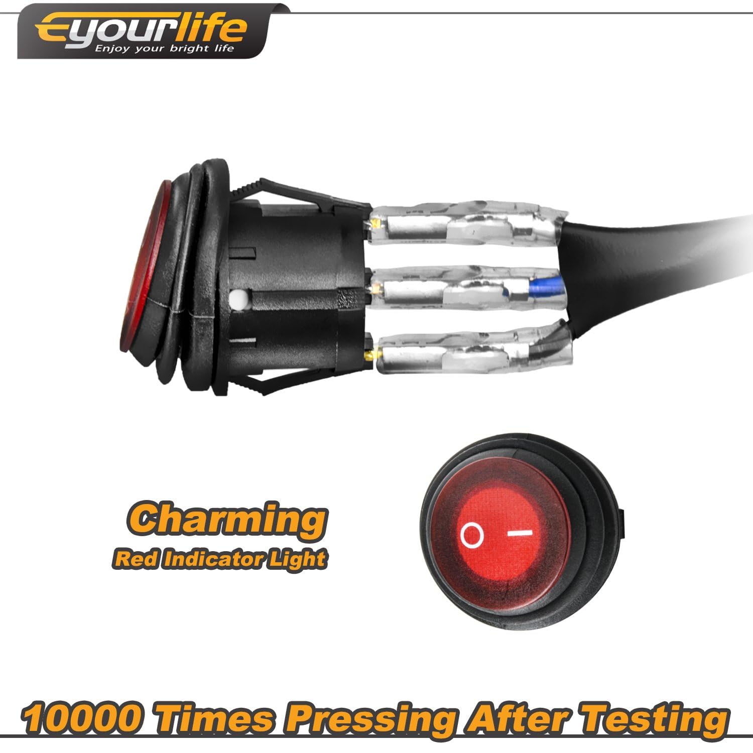 180W Cablaggio Fendinebbia con Interruttore 12V 40A per 2 lampadine LED connettori DT con portafusibili impermeabile per SUV ATV e camion fuoristrada
