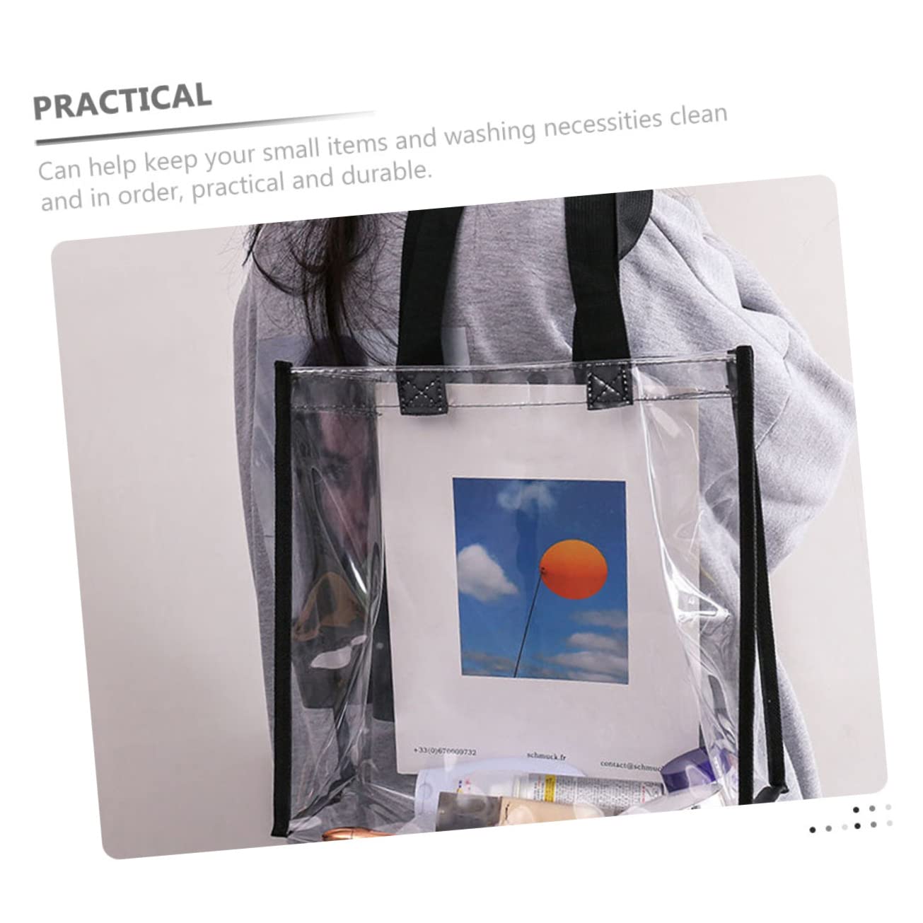 minkissy 2 Piezas Colgante Transparente Neceser de Viaje para Cosméticos Tote Bag Multifuncional