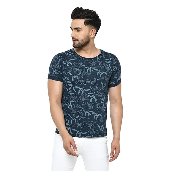 Floral print t shirt mens india Clearance