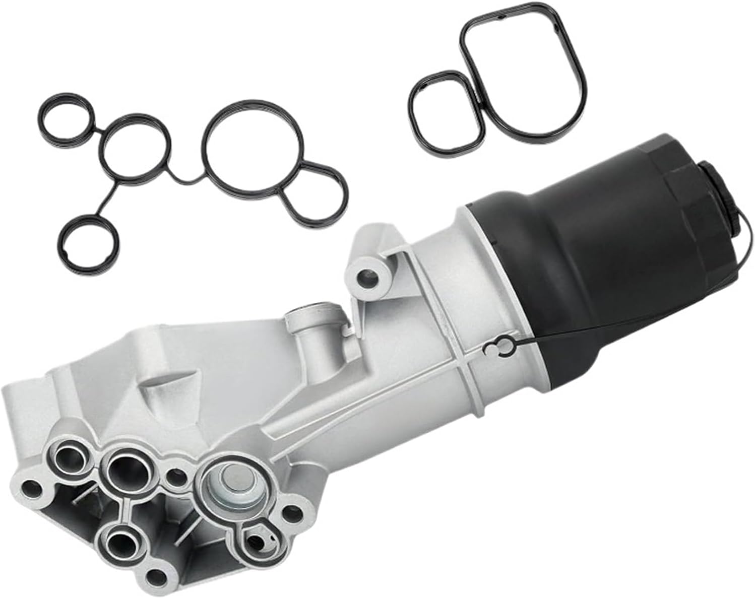 Oil Filter Housing Assembly 07K115397D 07K115397A 07K115397B Fit For VW Golf Jetta Rabbit Passat AUDI A3 RS3 RSQ3 TTRS 2.5L(Aluminum)
