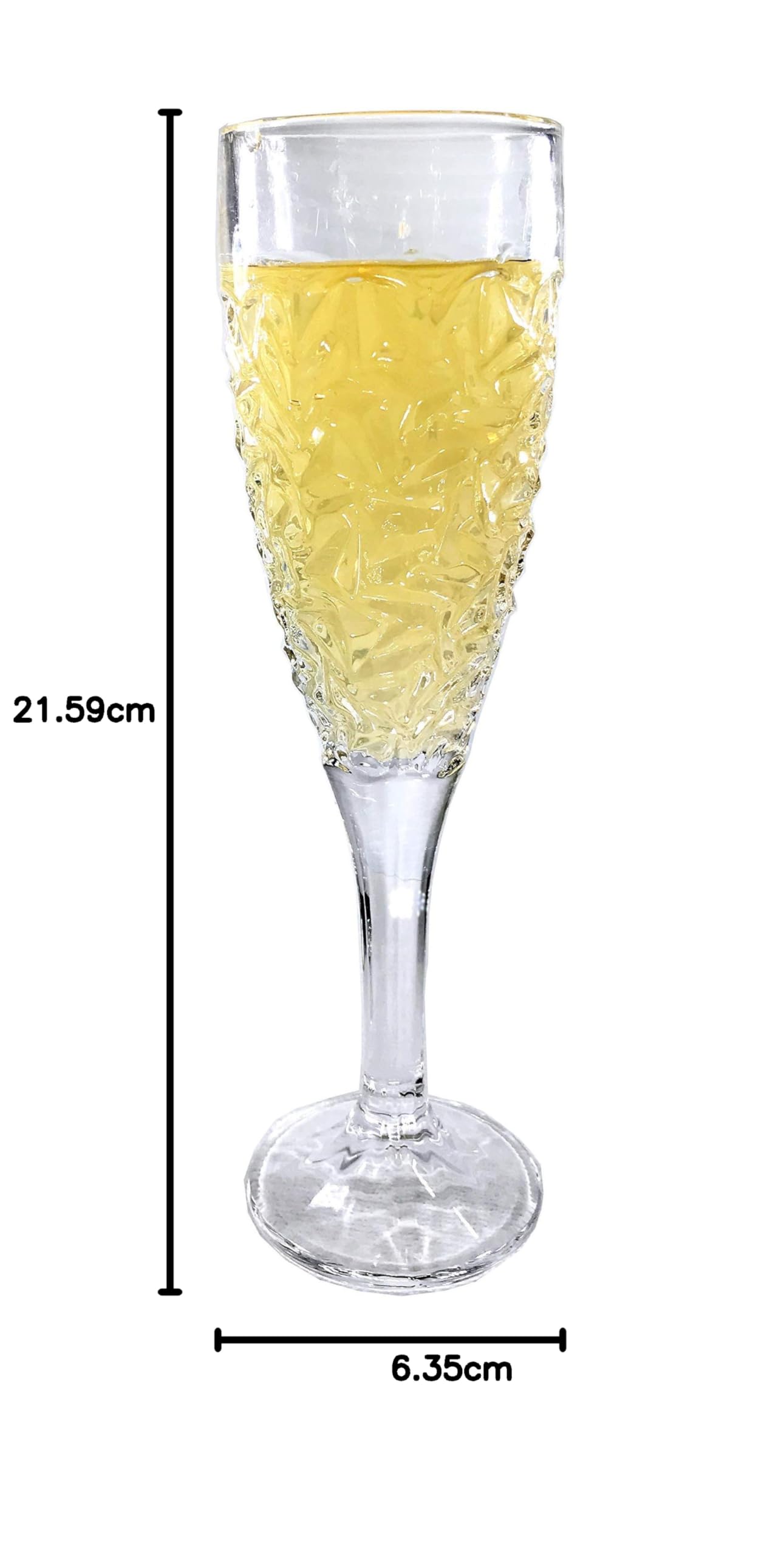 Amlong Crystal - Flute da champagne senza piombo Engraved 6 pc Trasparente